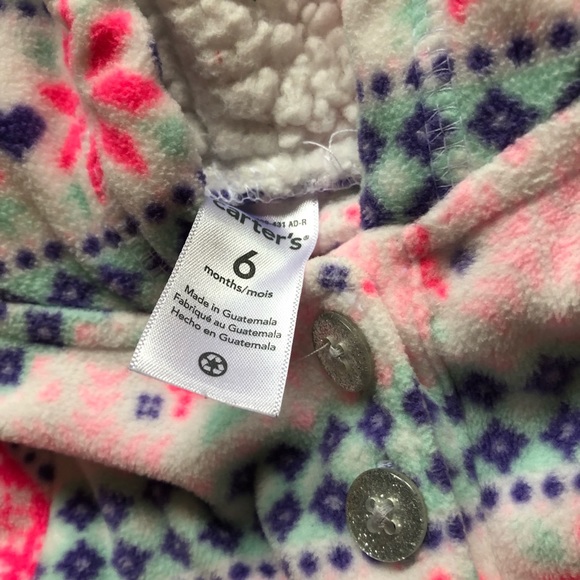 Carters Fairisle Hooded-Fleece & Pink Leggings - Picture 3 of 4